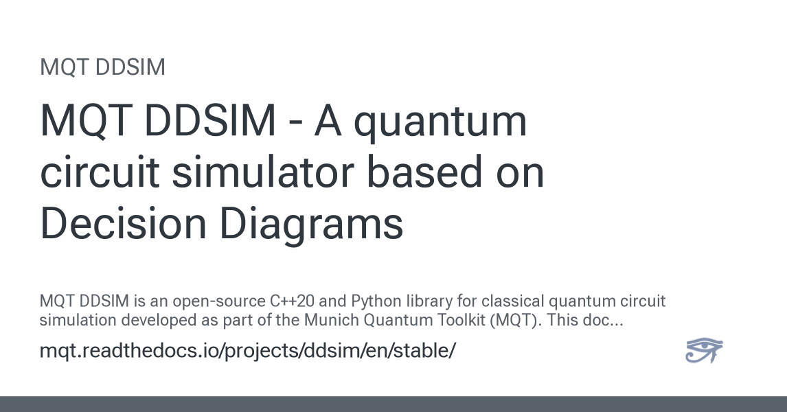 MQT DDSIM 2.3.0 documentation