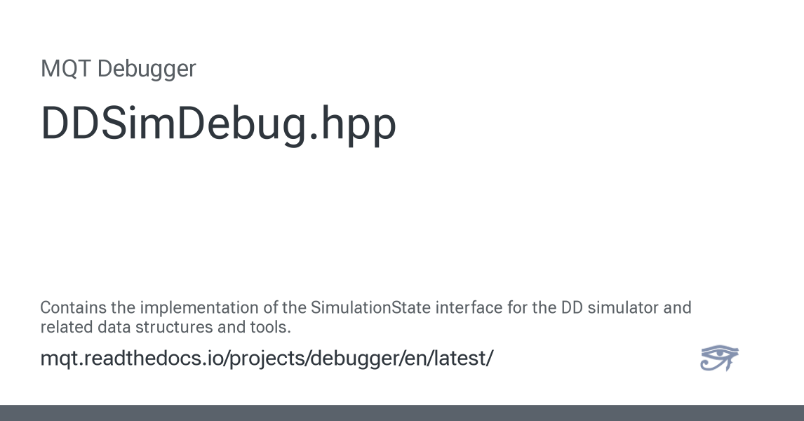 DDSimDebug.hpp - MQT Debugger 0.1.dev50 documentation